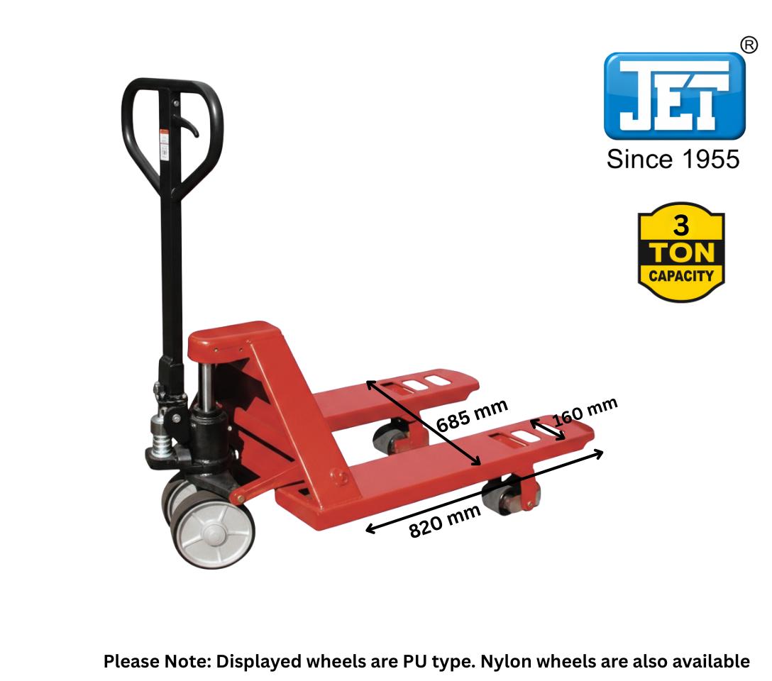JET Mini Hand Pallet Truck - 3 Ton (TMSL-30)