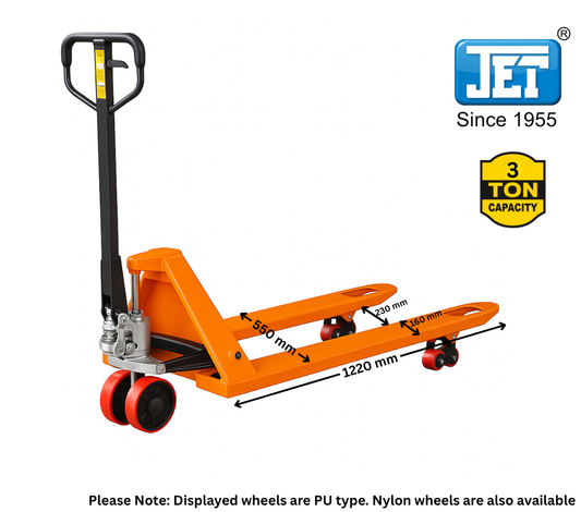 JET Hand Pallet Truck 3 Ton